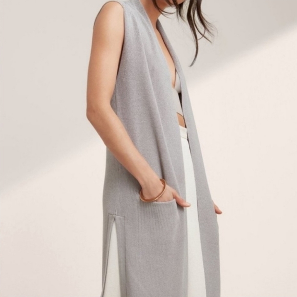 Aritzia Wilfred Dunkirk Long Open Cardigan - Picture 2 of 16